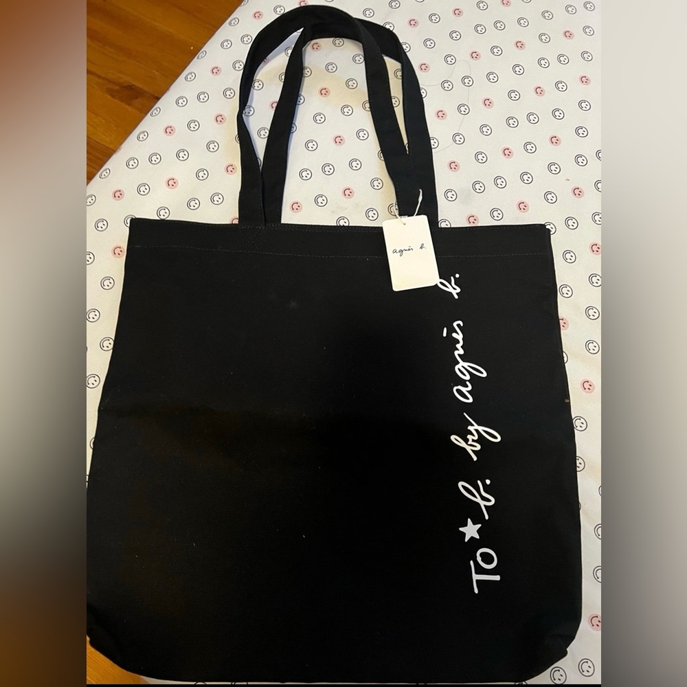 Agnes B. Black Tote Bag NWT bought in Japan
